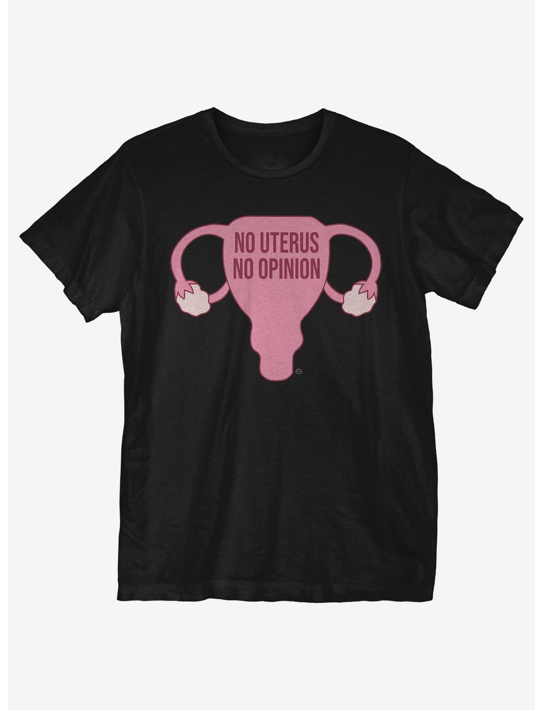 No Uterus No Opinion T-Shirt, BLACK, hi-res