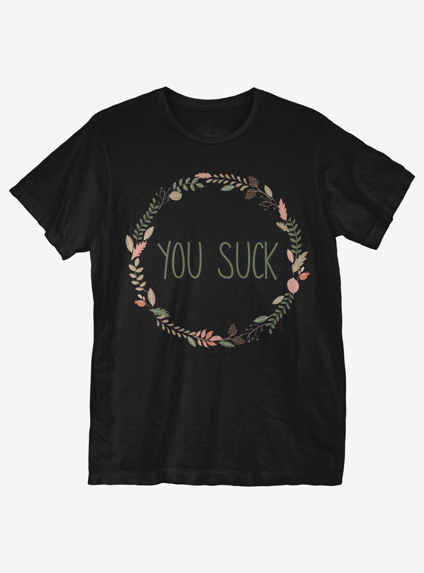 You Suck T-Shirt, BLACK, hi-res