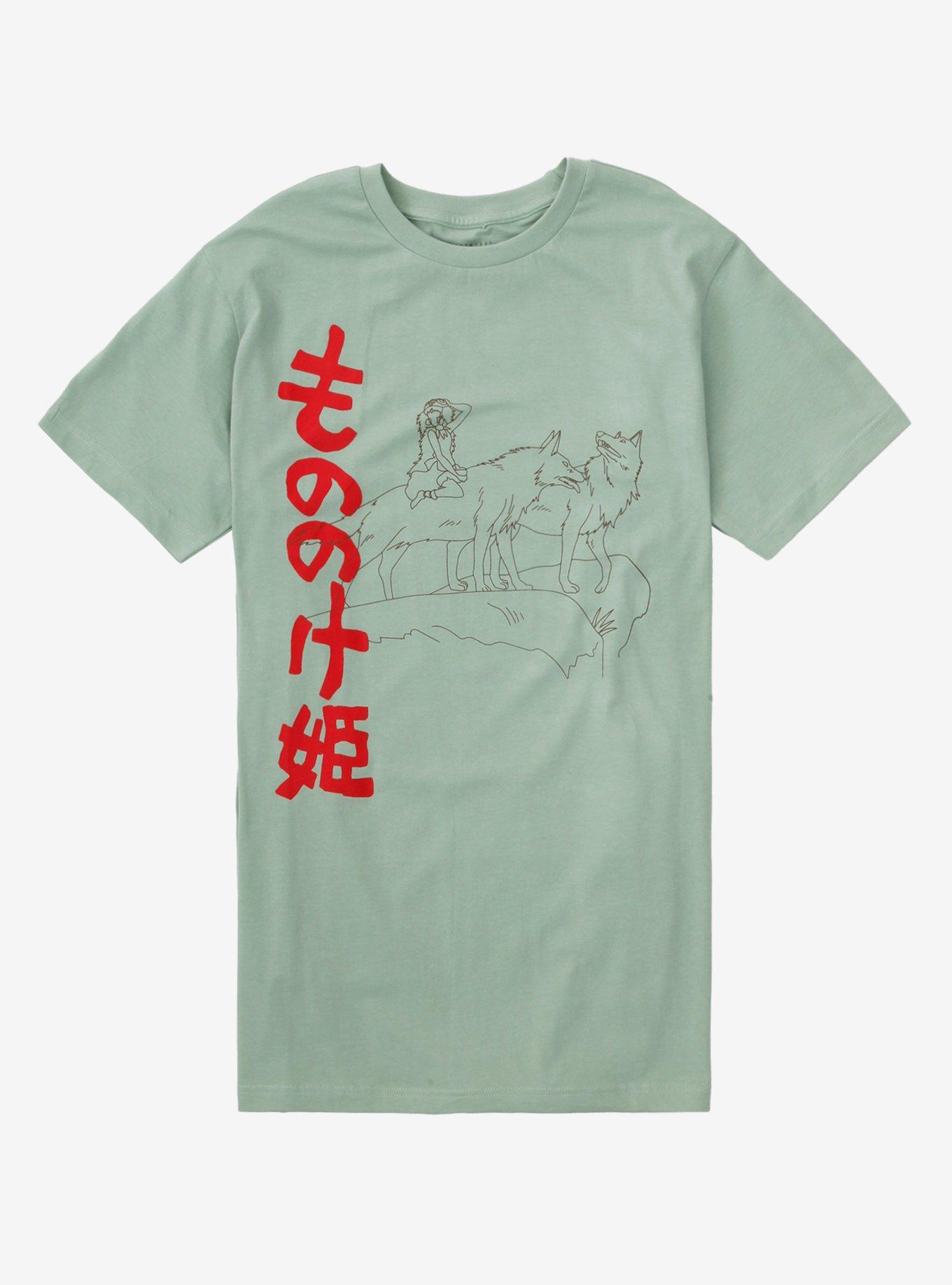 Studio Ghibli Princess Mononoke Earth Day Outlines T-Shirt | Hot Topic