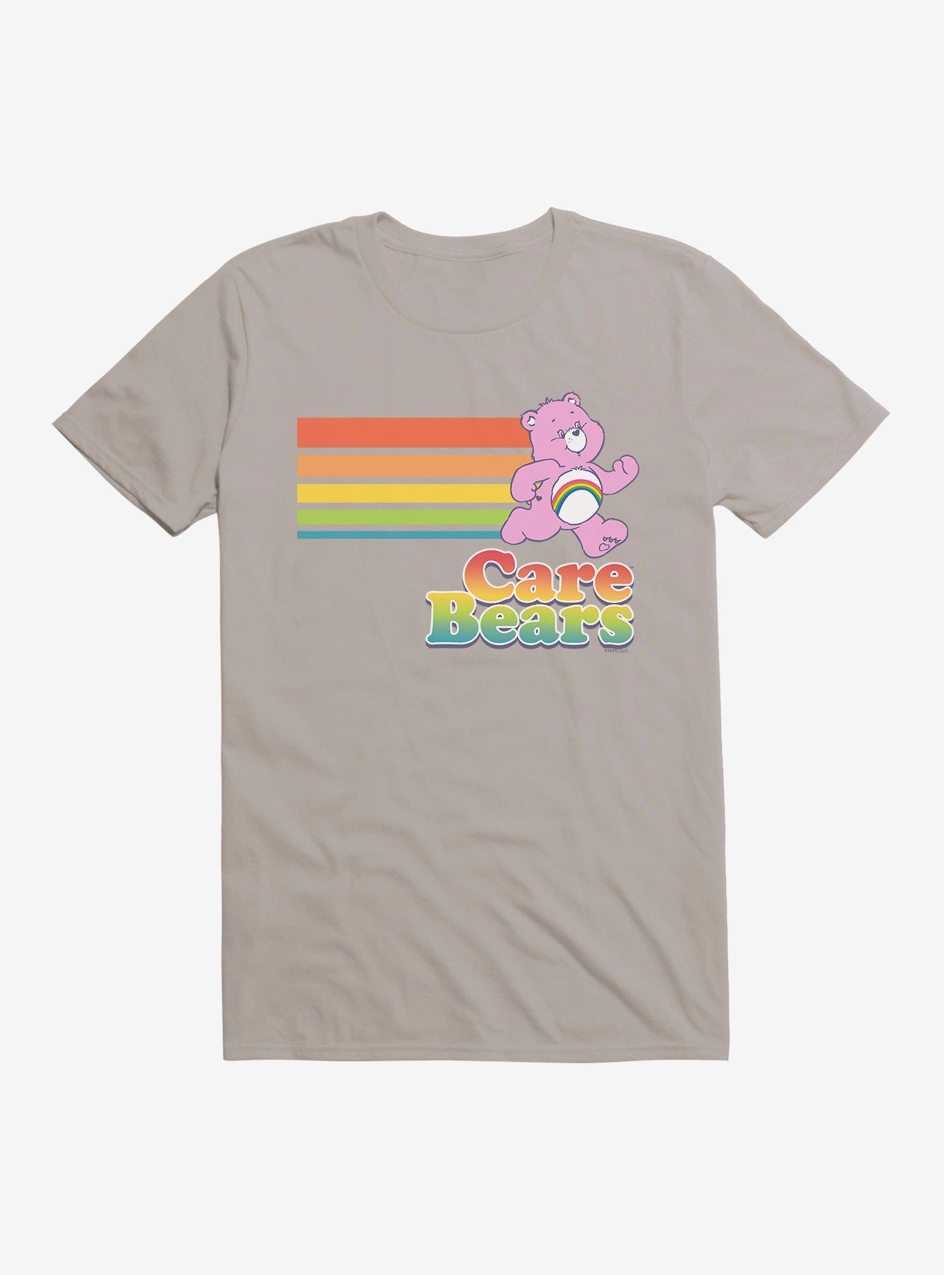 Care Bears Cheer Bear Rainbow T-Shirt, LIGHT GREY, hi-res