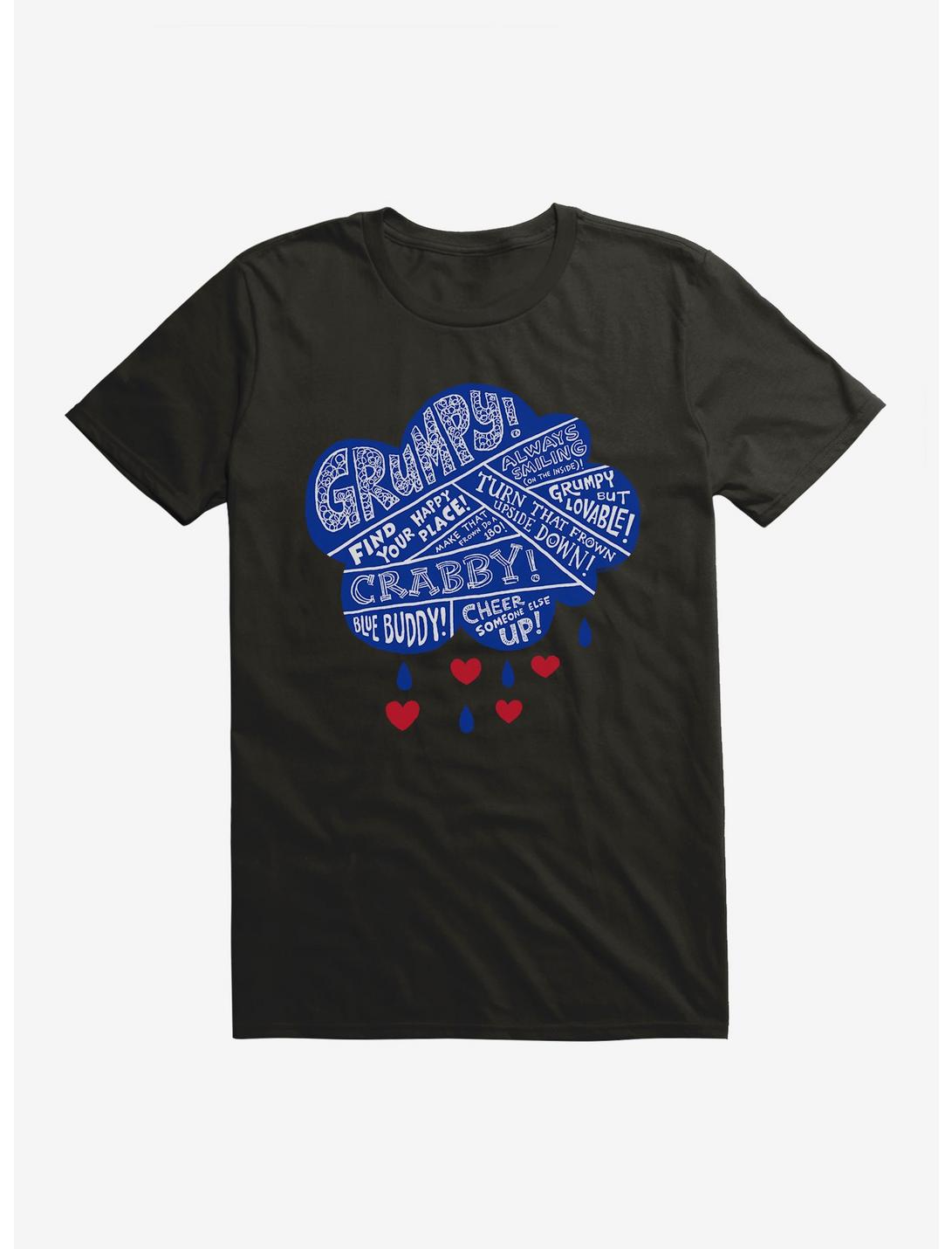 Care Bears Grumpy Cloud Icon T-Shirt, BLACK, hi-res