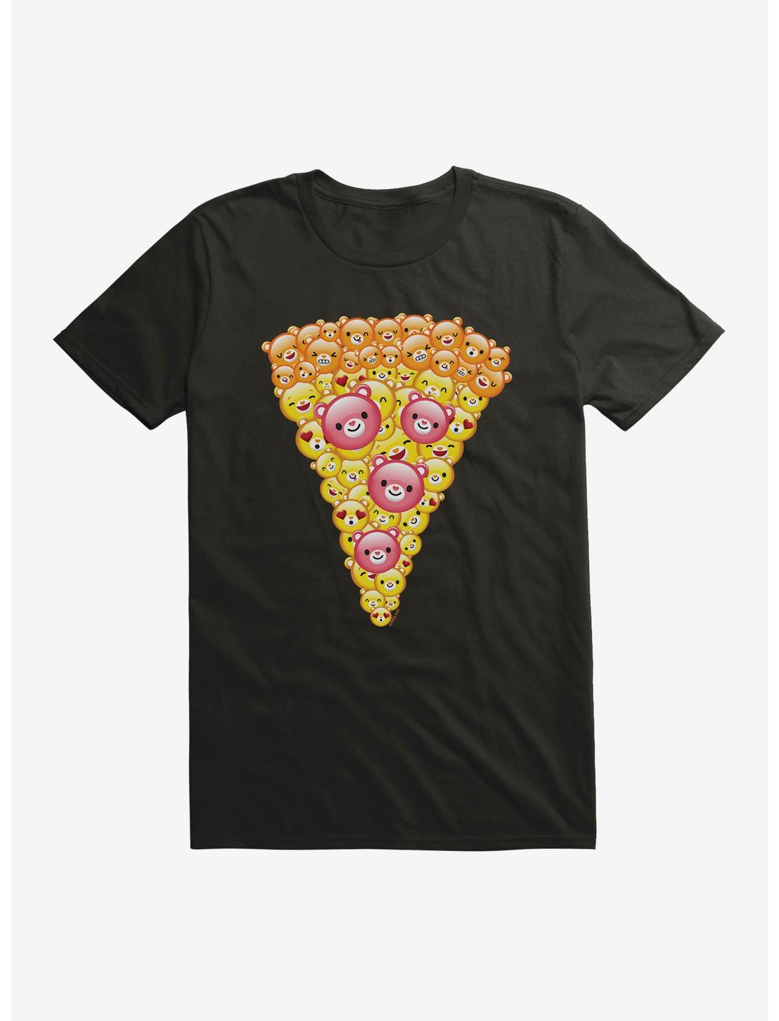 Care Bears Pizza Slice Icons T-Shirt, BLACK, hi-res