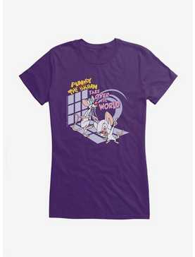 Animaniacs Pinky And The Brain Takeover Girls T-Shirt, , hi-res
