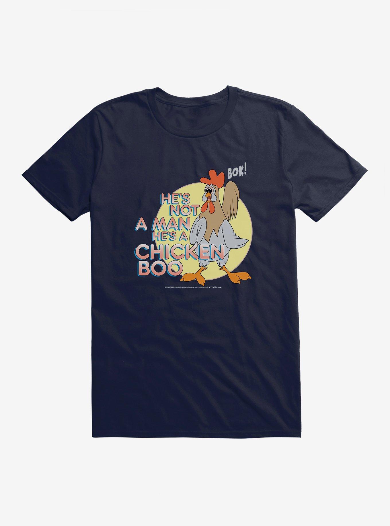 Animaniacs He's A Chicken Boo T-Shirt, NAVY, hi-res
