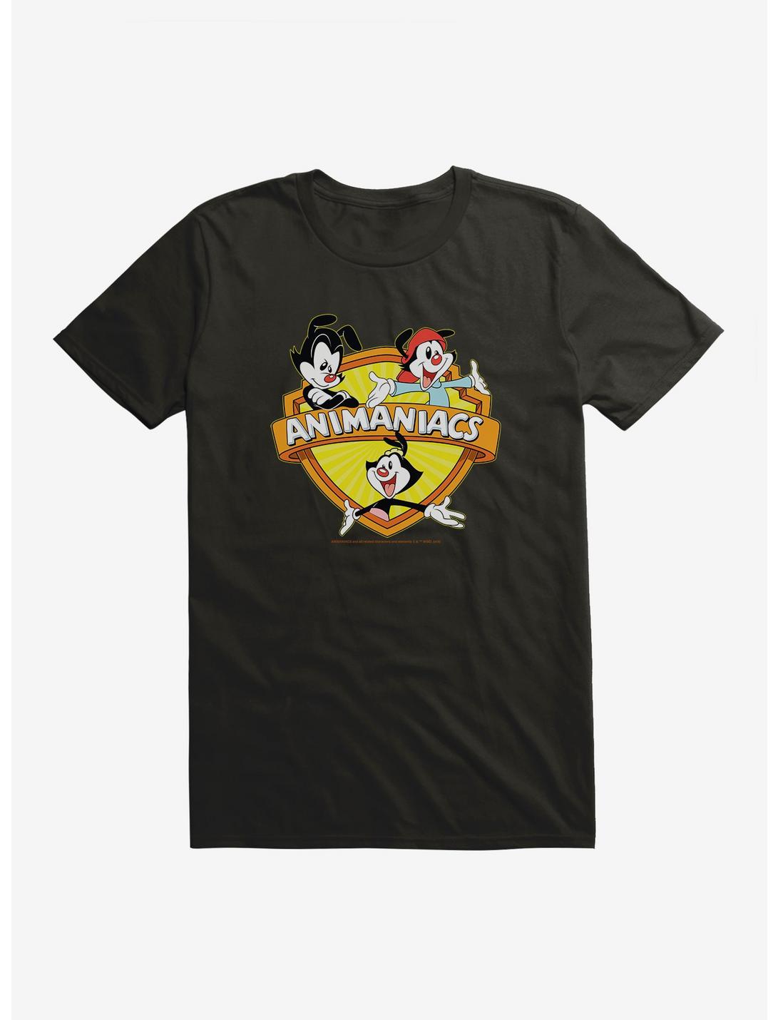 Animaniacs Trio Logo T-Shirt, BLACK, hi-res
