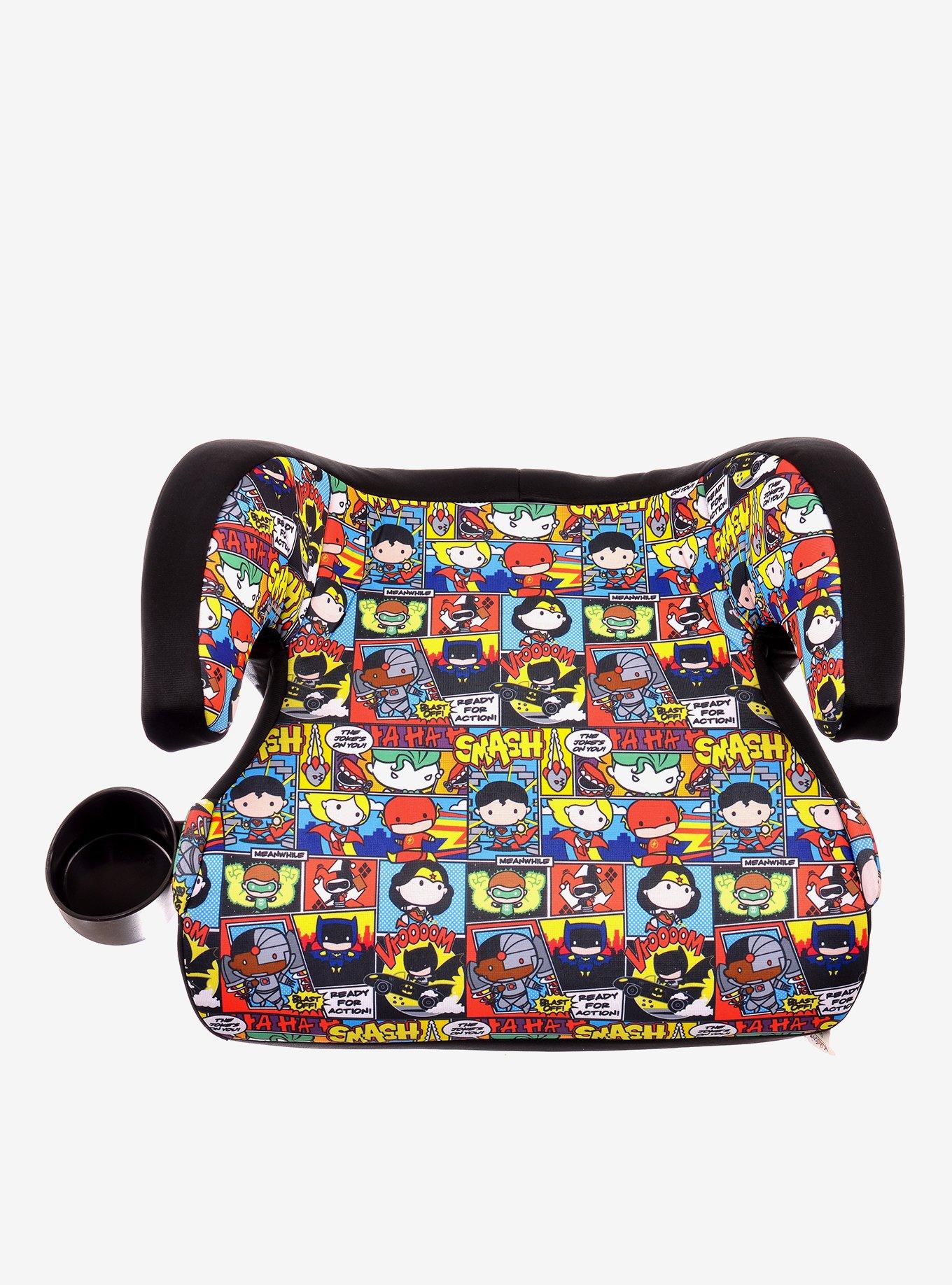 KidsEmbrace DC Comics Justice League Chibi Backless Booster Car Seat, , hi-res