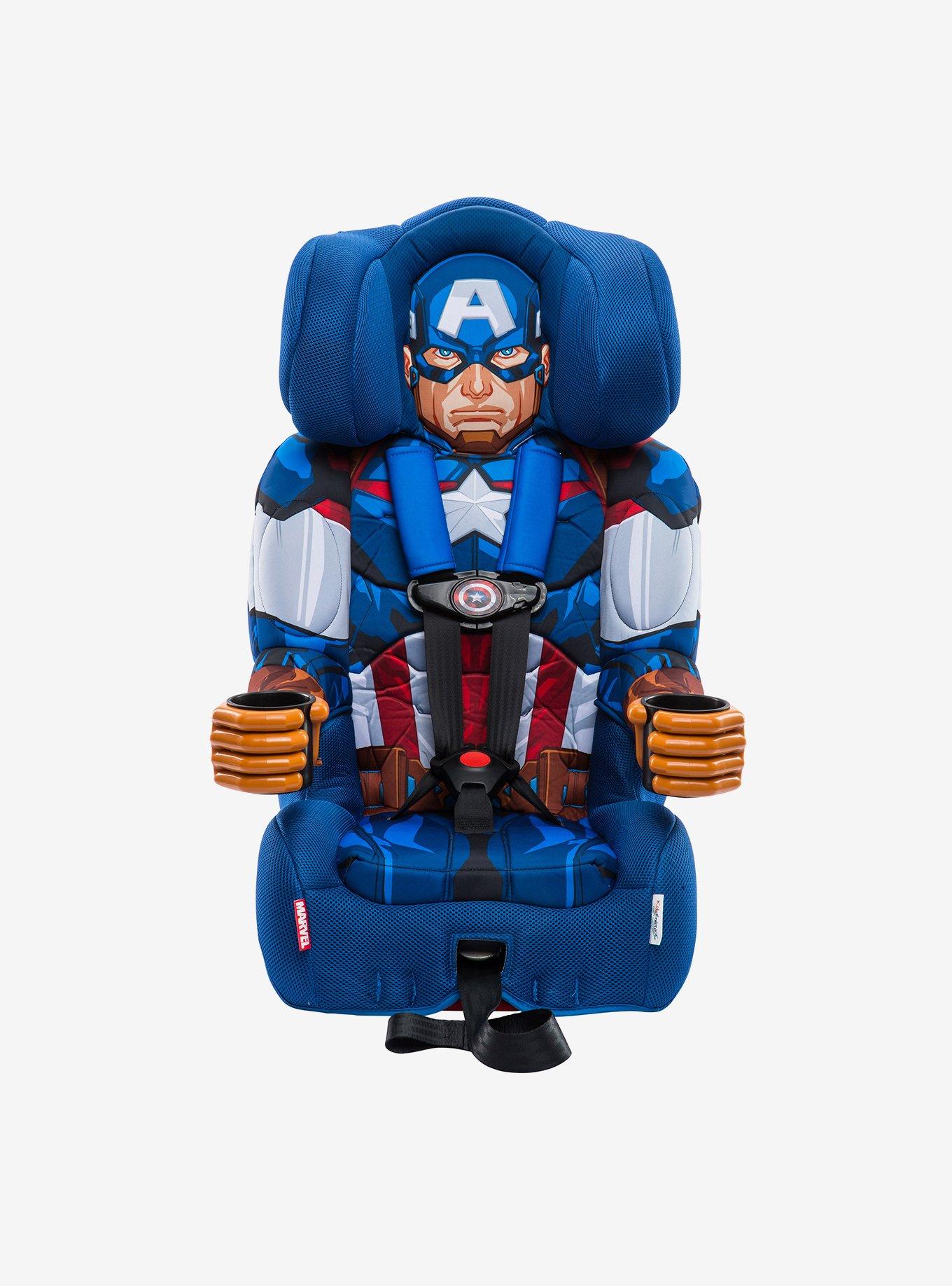 KidsEmbrace Marvel Avengers Captain America Combination Harness Booster Car Seat, , hi-res