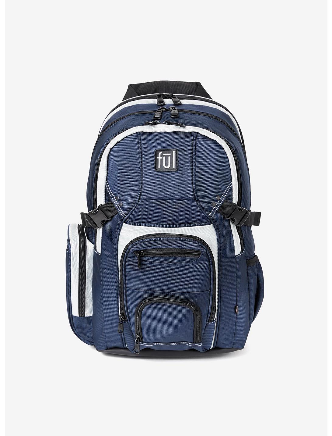 FUL Tennman Navy Blue Laptop Backpack, , hi-res