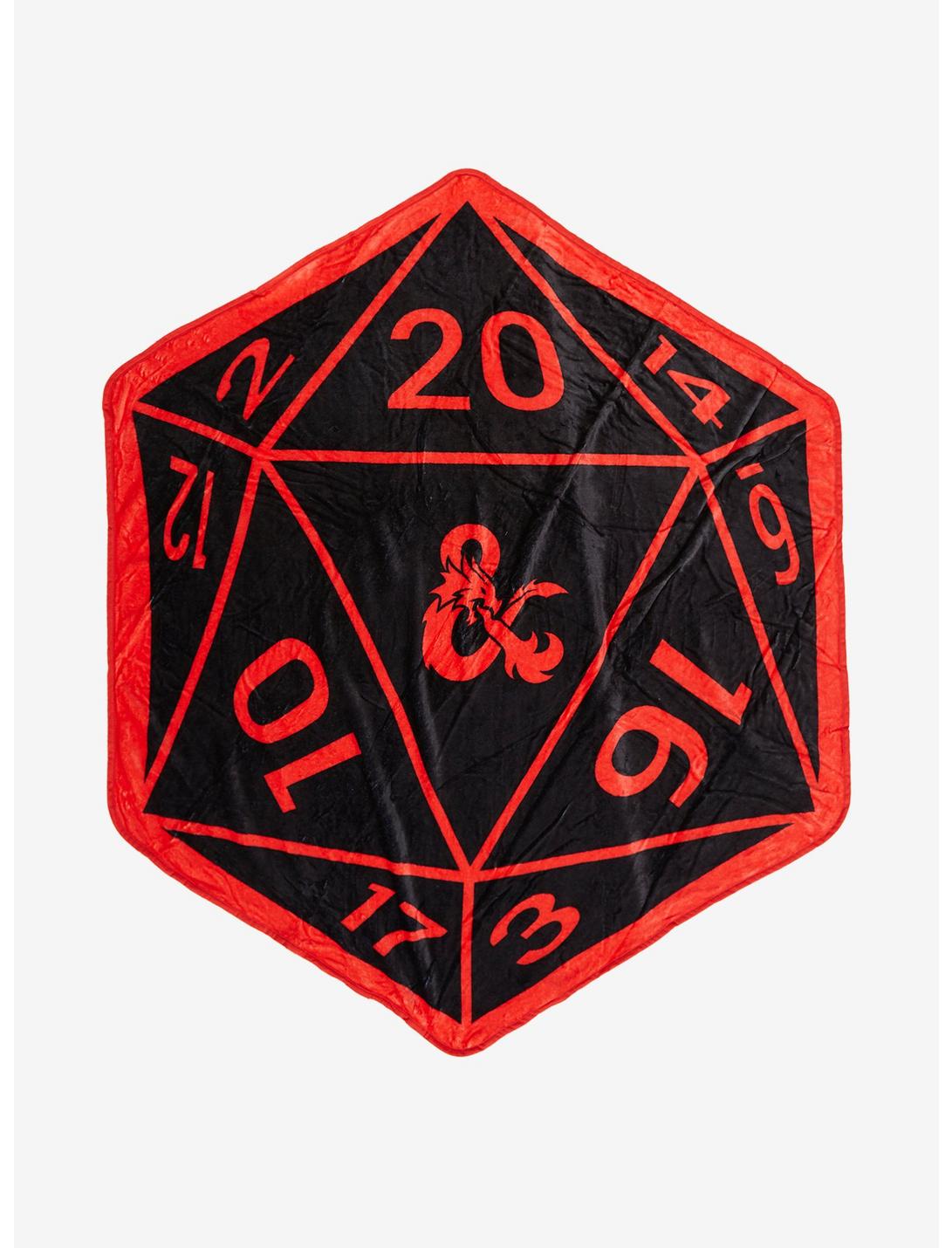 Dungeons & Dragons D20-Shaped Throw Blanket, , hi-res
