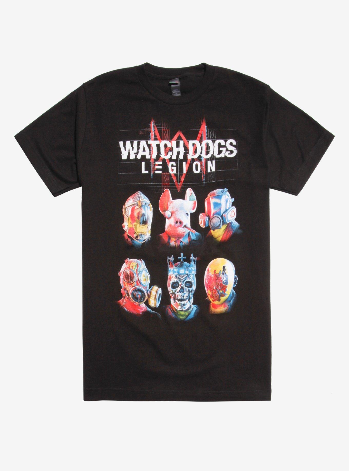 Watch Dogs: Legion Characters T-Shirt, BLACK, hi-res