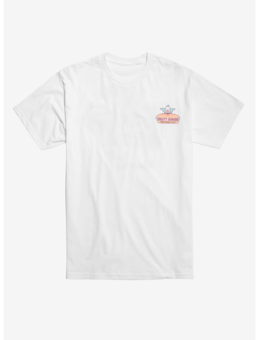 The Simpsons Krusty Burger T-Shirt, WHITE, hi-res