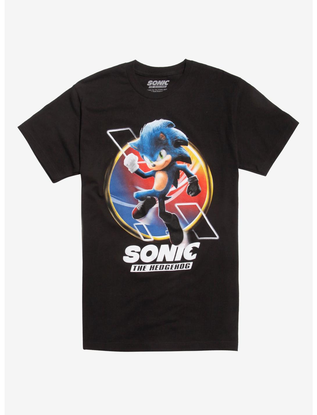 Sonic The Hedgehog Poster T-Shirt, BLACK, hi-res