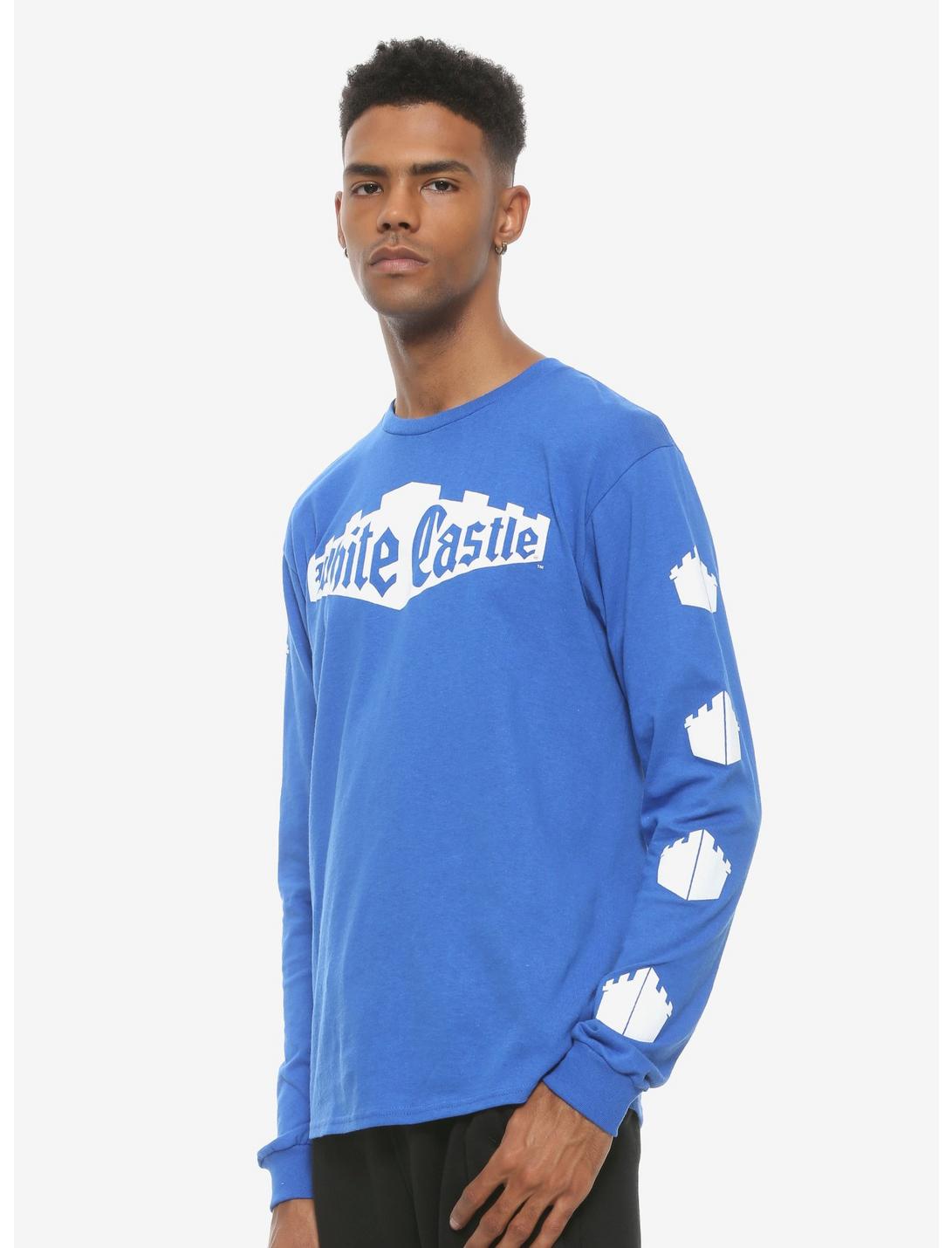 White Castle Logo Long-Sleeve T-Shirt, BLUE, hi-res