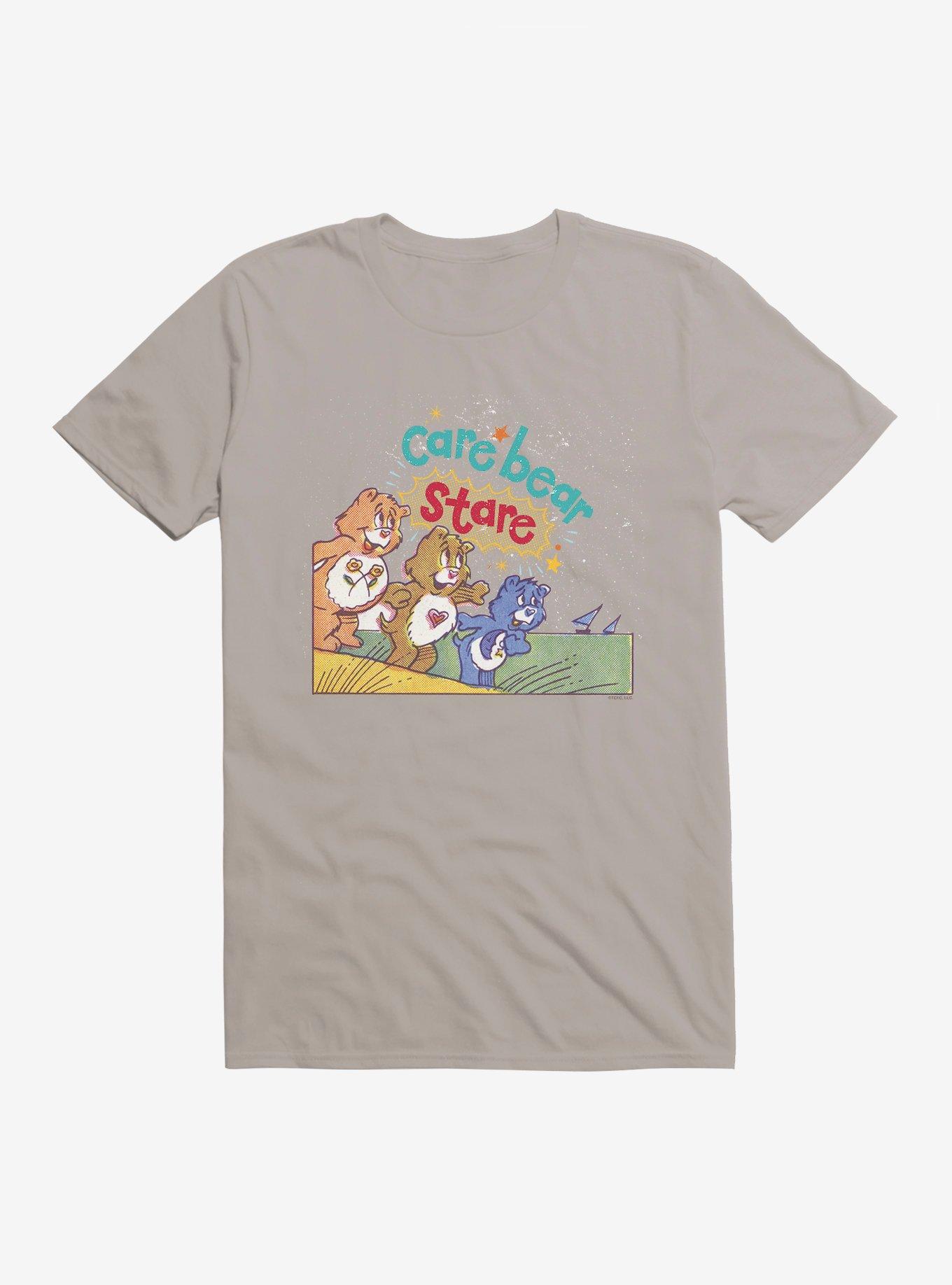 Care Bears Care Bear Stare Retro T-Shirt, LIGHT GREY, hi-res