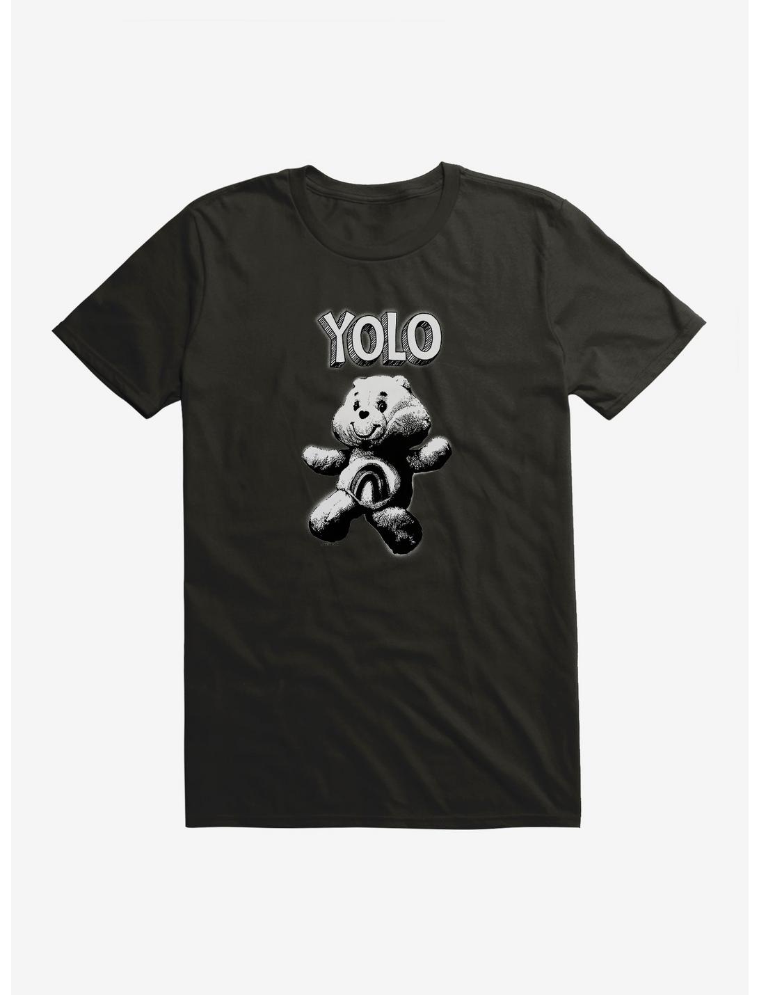 Care Bears Stuffed Cheer Bear YOLO T-Shirt, BLACK, hi-res