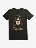 Care Bears Superstar Gold Script T-Shirt, BLACK, hi-res