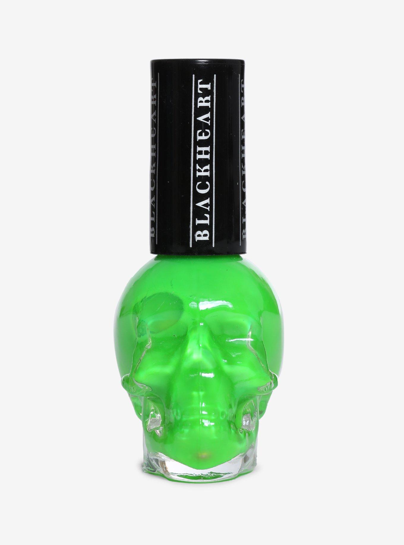 Blackheart Beauty Bright Green Nail Polish, , hi-res