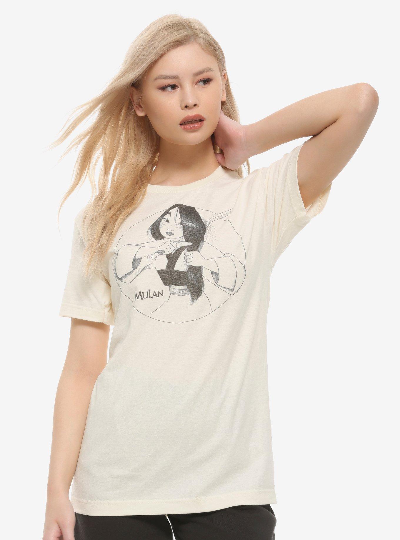 Disney Mulan Hair Cut Girls T-Shirt, BLACK, hi-res