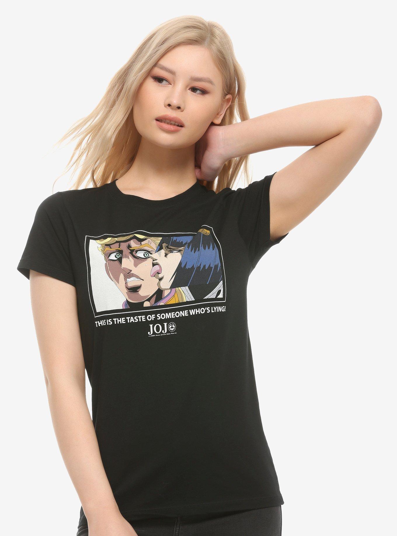 JoJo's Bizarre Adventure Golden Wind Tastes Like Liar Girls T-Shirt, MULTI, hi-res