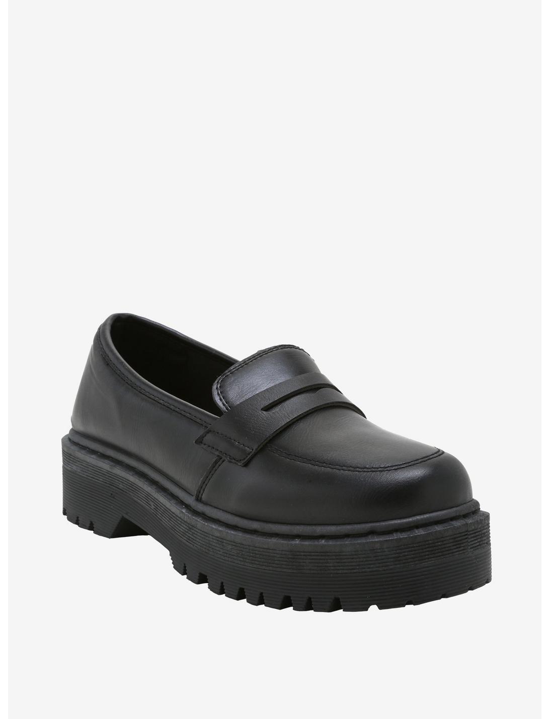 Black Platform Loafers, MULTI, hi-res