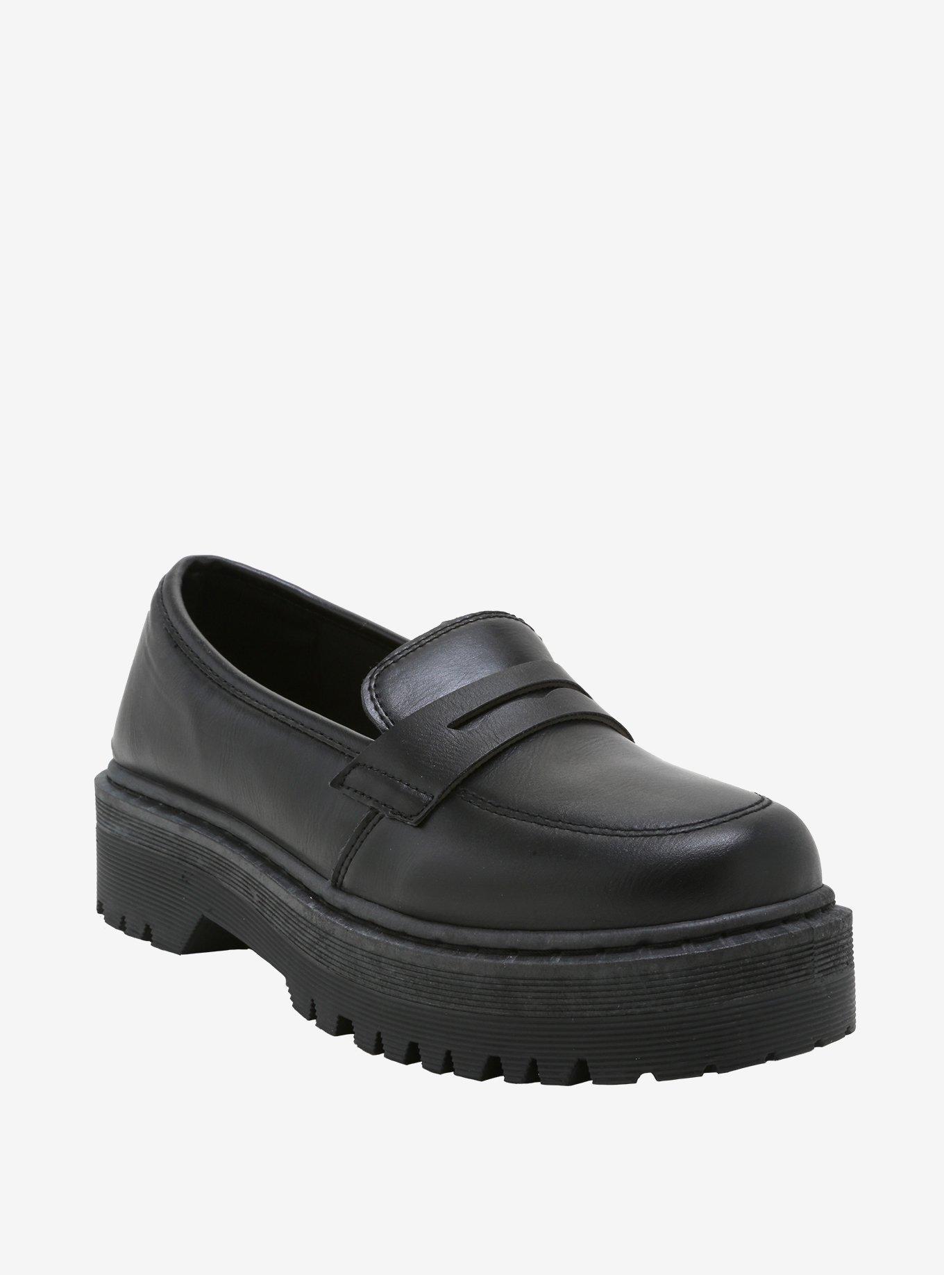 Black Platform Loafers, MULTI, hi-res