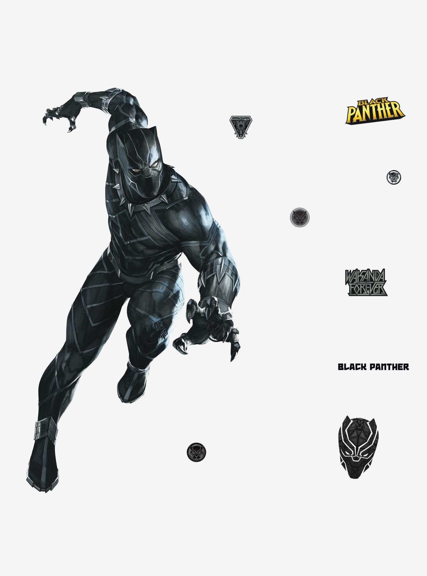 Marvel Black Panther Peel And Stick Giant Wall Decals, , hi-res