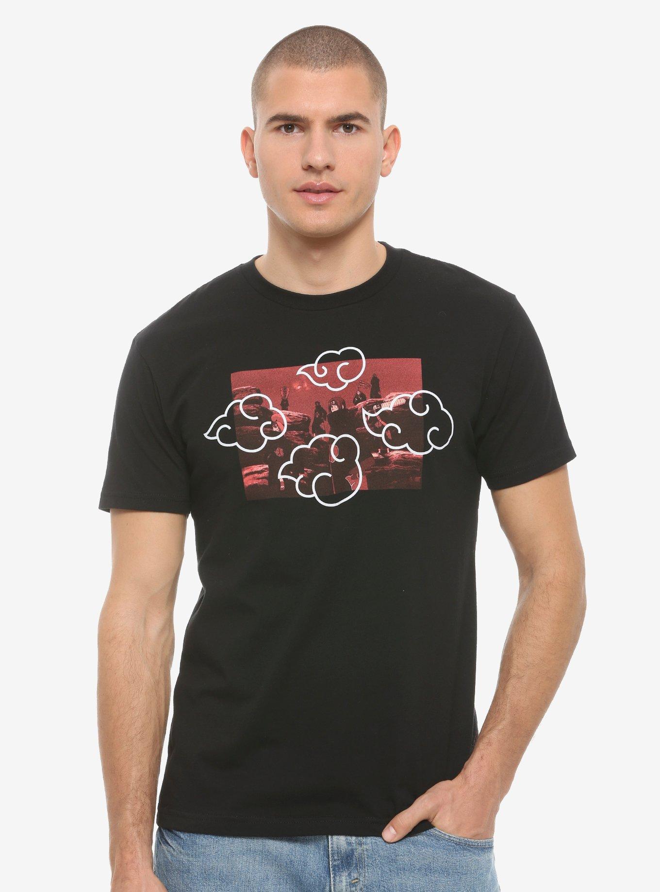 Naruto Shippuden Akatsuki Symbol T-Shirt - BoxLunch Exclusive, RED, hi-res