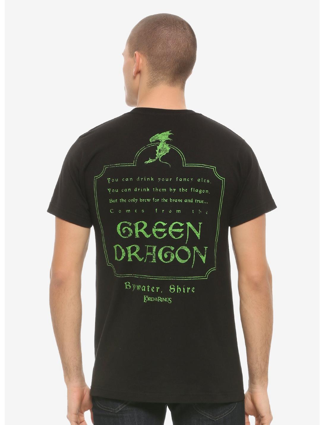 The Lord of the Rings The Green Dragon T-Shirt - BoxLunch Exclusive, GREEN, hi-res