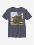 Star Wars The Mandalorian The Child Photoreal Youth T-Shirt, NAVY HTR, hi-res