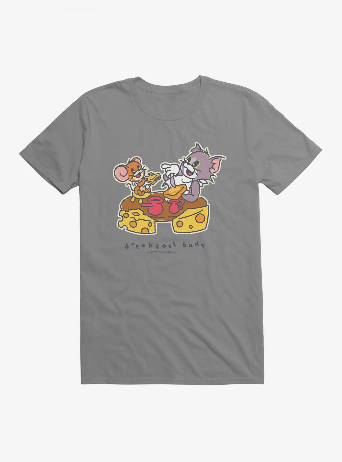 Tom and Jerry Breakfast Buds T-Shirt, STORM GREY, hi-res