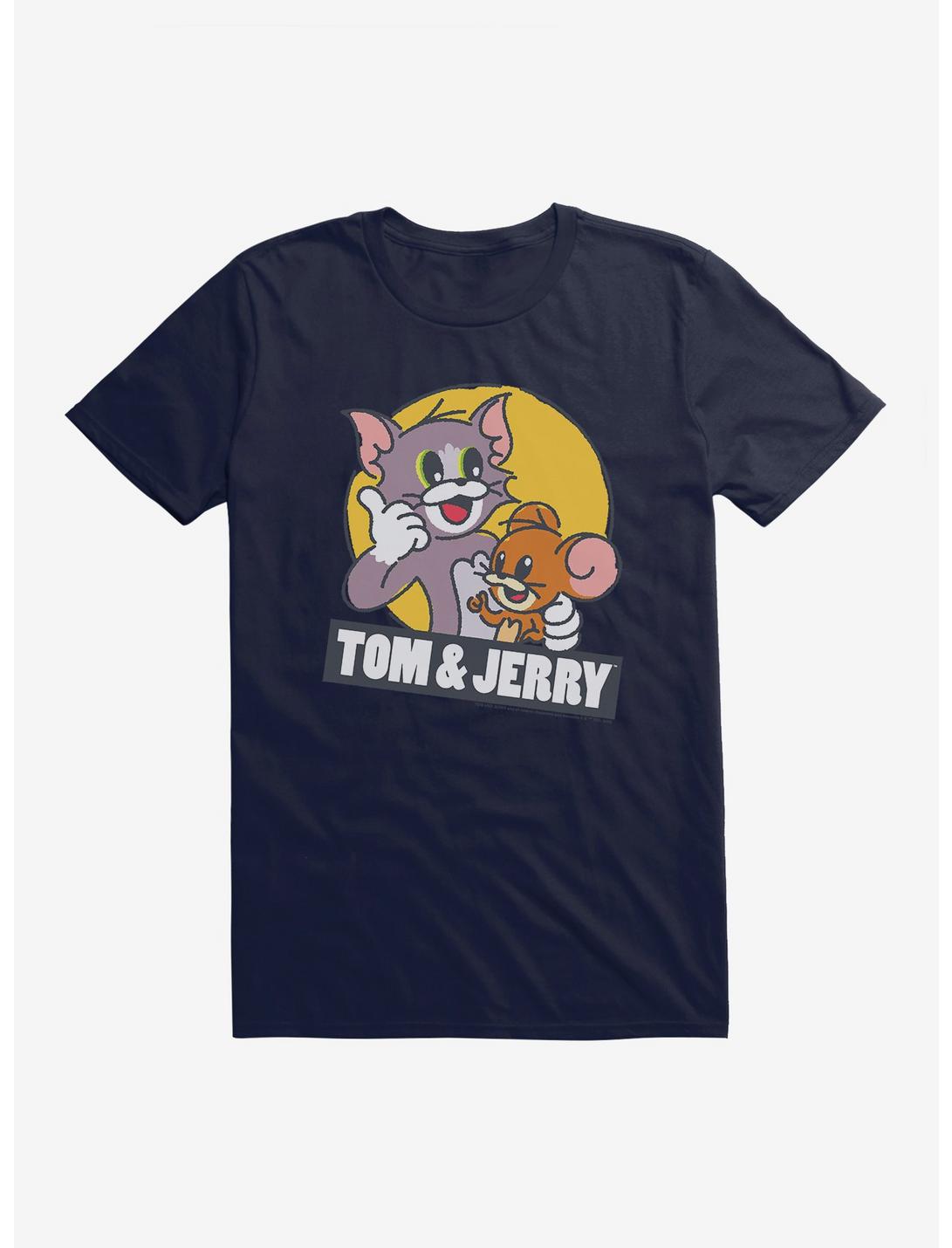 Tom and Jerry Duo Photo T-Shirt, NAVY, hi-res