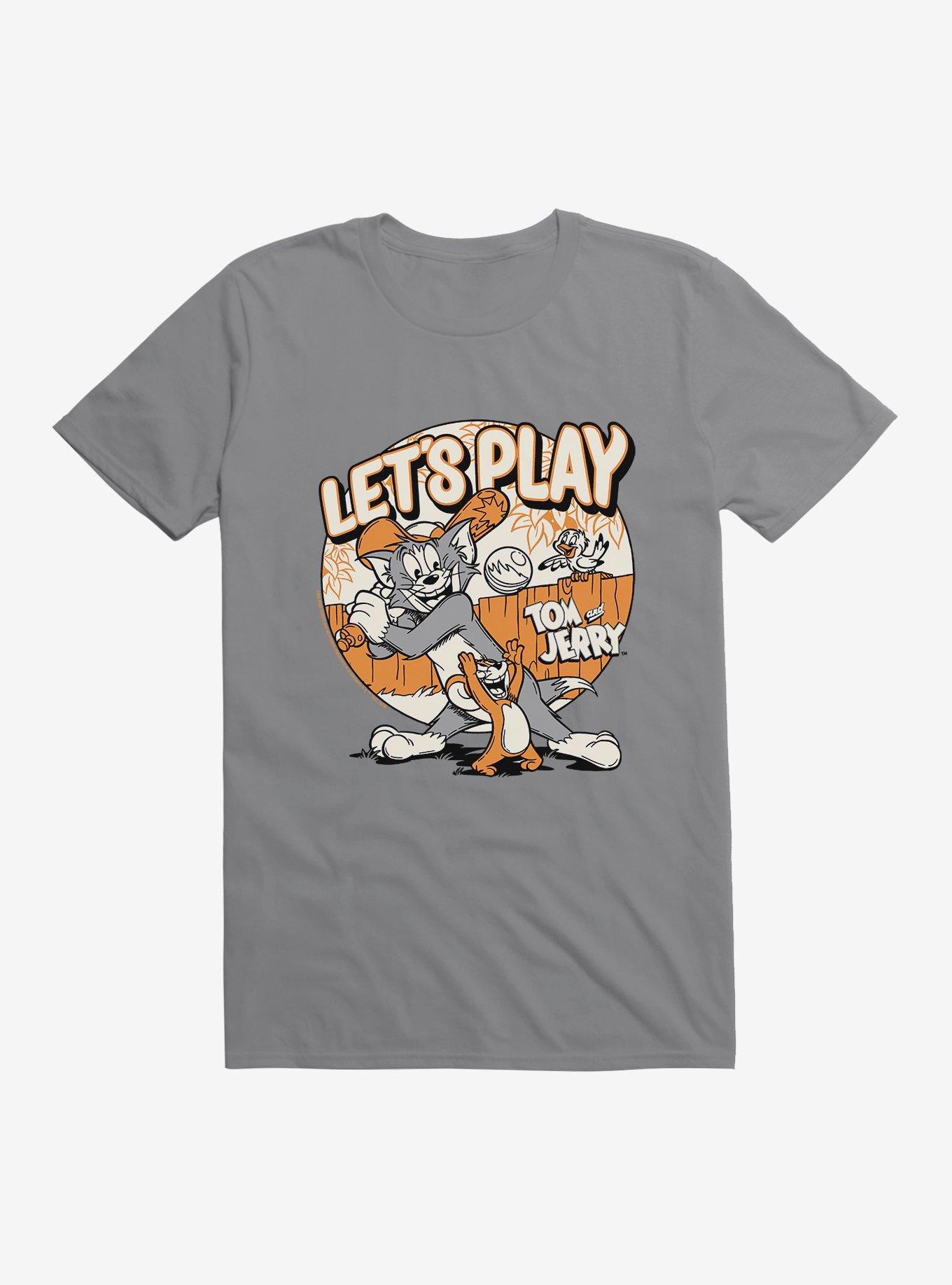 Tom and Jerry Let's Play Baseball T-Shirt, STORM GREY, hi-res