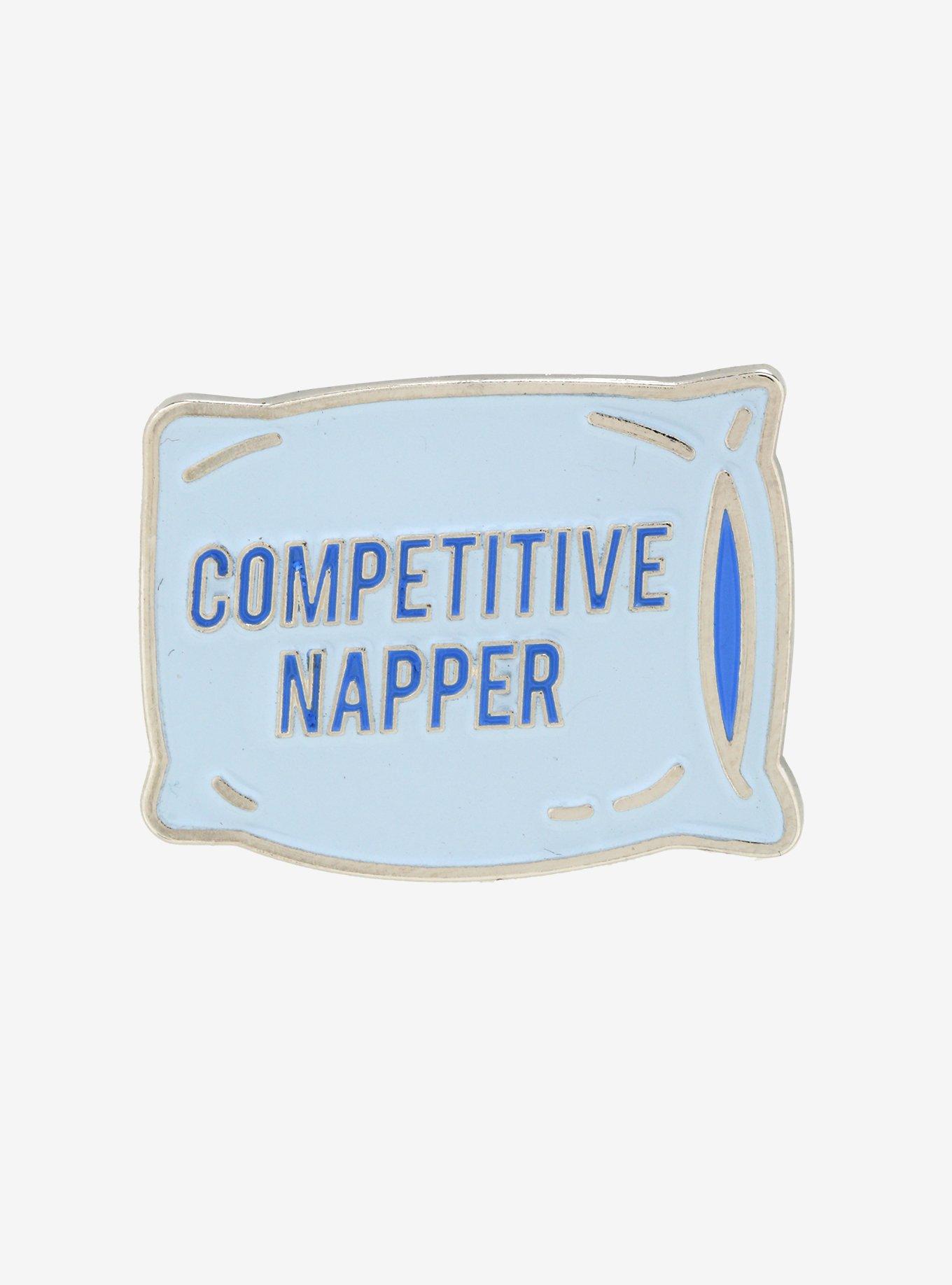 Competitive Napper Pillow Enamel Pin - BoxLunch Exclusive, , hi-res