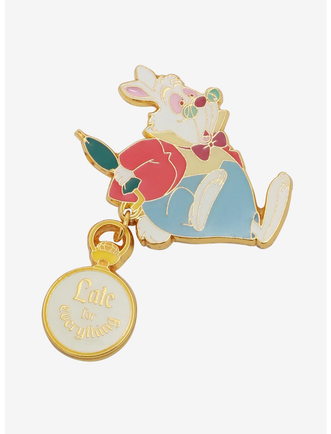 Loungefly Disney Alice in Wonderland White Rabbit Enamel Pin - BoxLunch Exclusive, , hi-res
