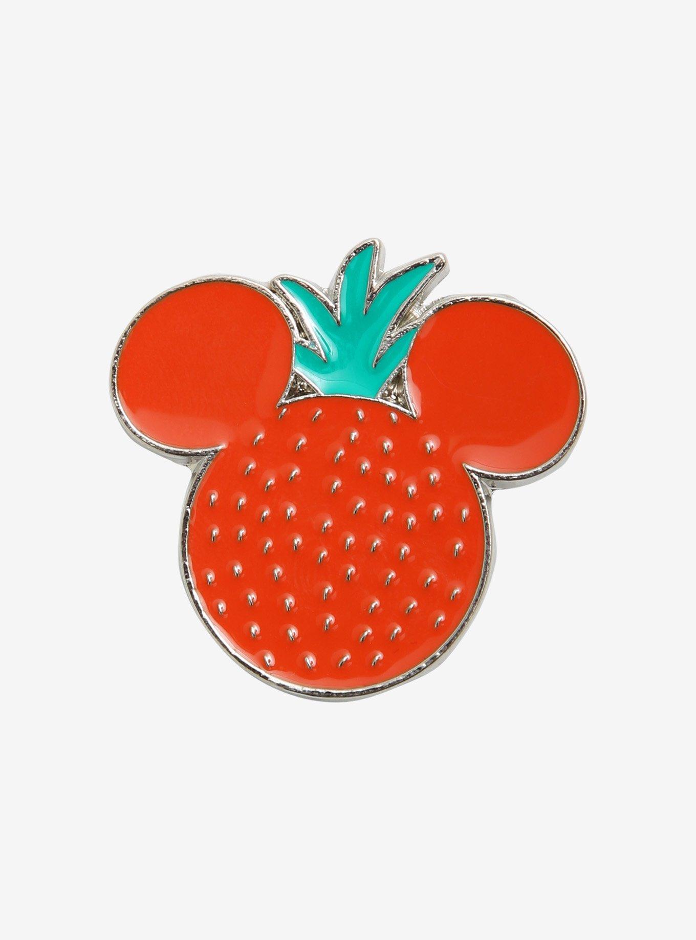 Loungefly Disney Fruit Mickey Mouse Strawberry Enamel Pin - BoxLunch Exclusive, , hi-res