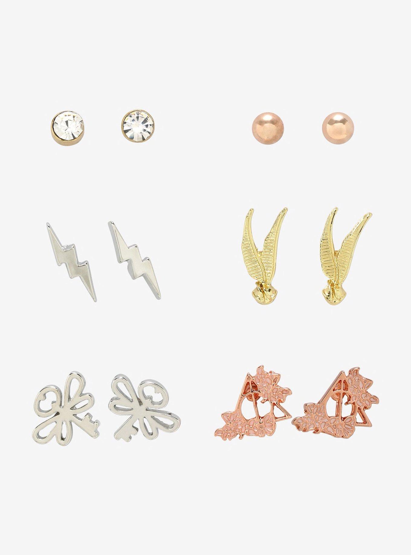 Harry Potter Mixed Metals Stud Earring Set, , hi-res