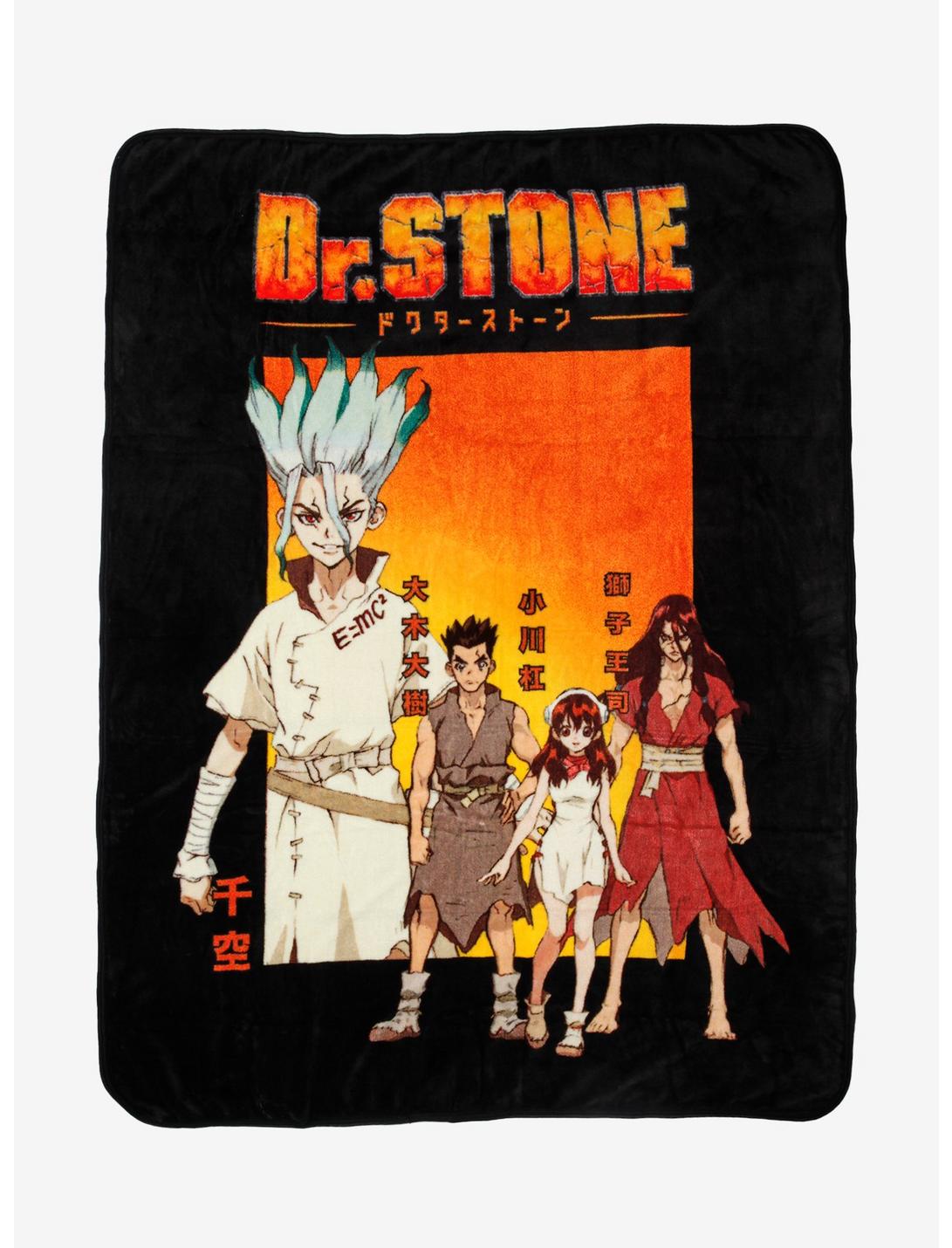 Dr. Stone Group Throw Blanket, , hi-res
