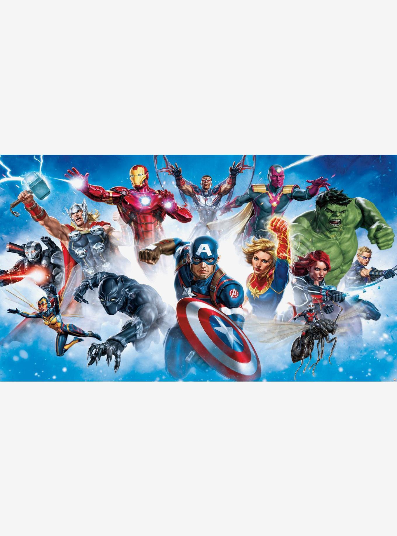 Marvel Avengers Gallery Art Peel and Stick Mural, , hi-res