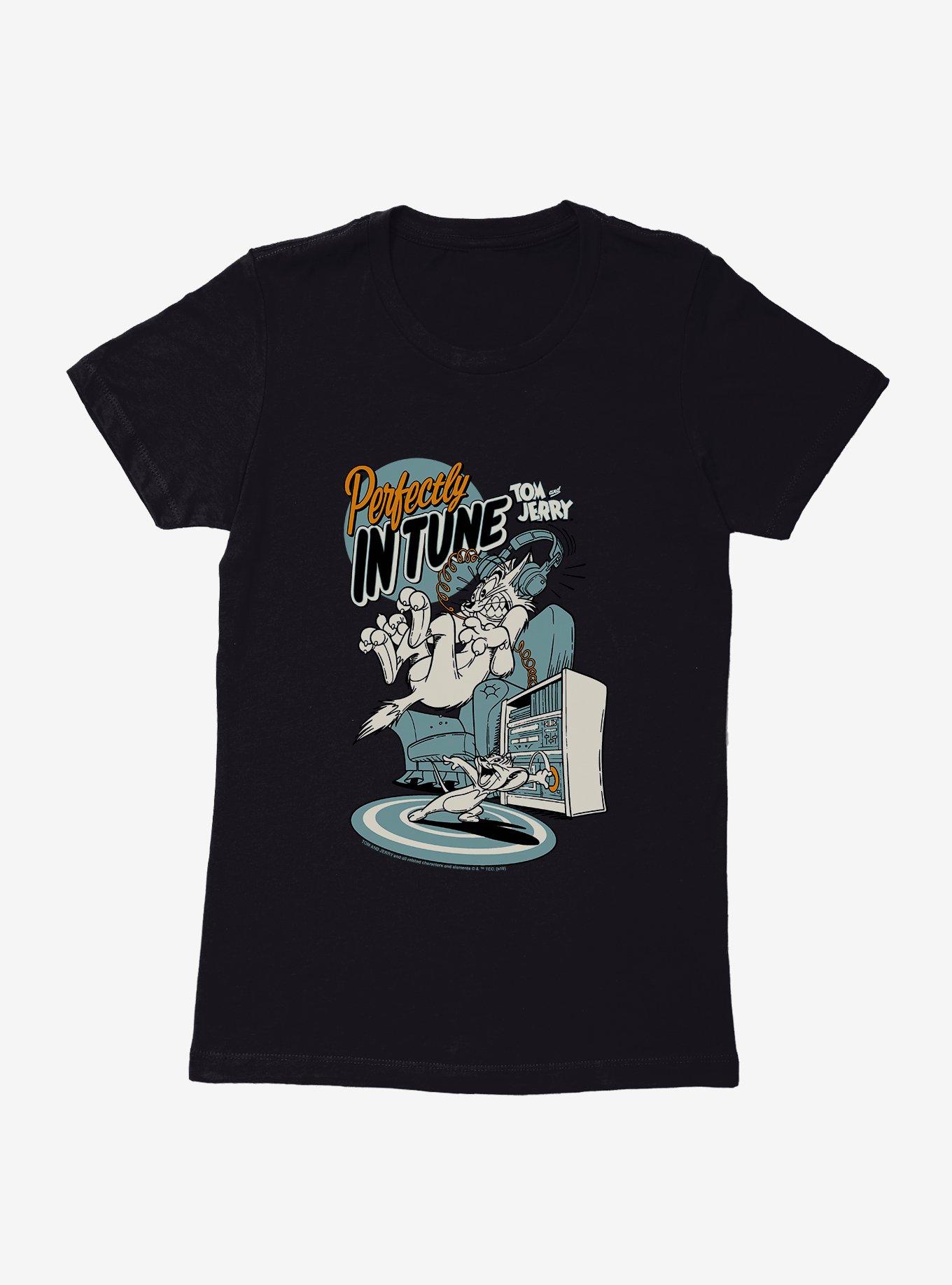 Tom And Jerry Perfectly In Tune Womens T-Shirt | BoxLunch