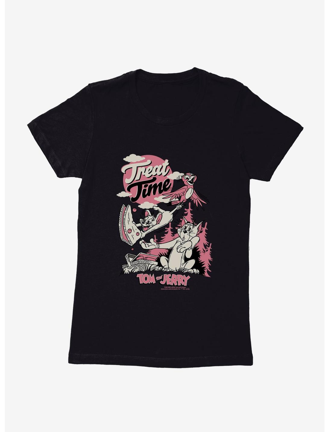 Tom And Jerry Treat Time Womens T-Shirt, BLACK, hi-res