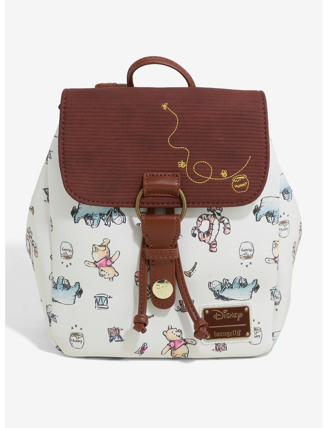 Loungefly Disney Winnie The Pooh Character Sketches Mini Backpack - BoxLunch Exclusive, , hi-res