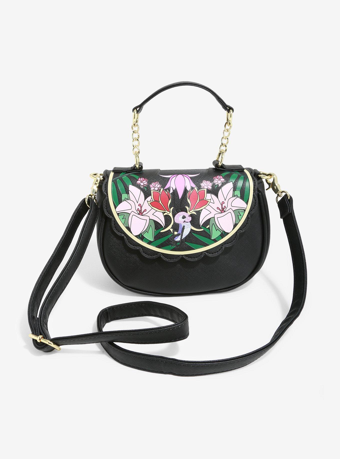 Loungefly Disney Mulan Cri-Kee Floral Crossbody Bag - BoxLunch ...