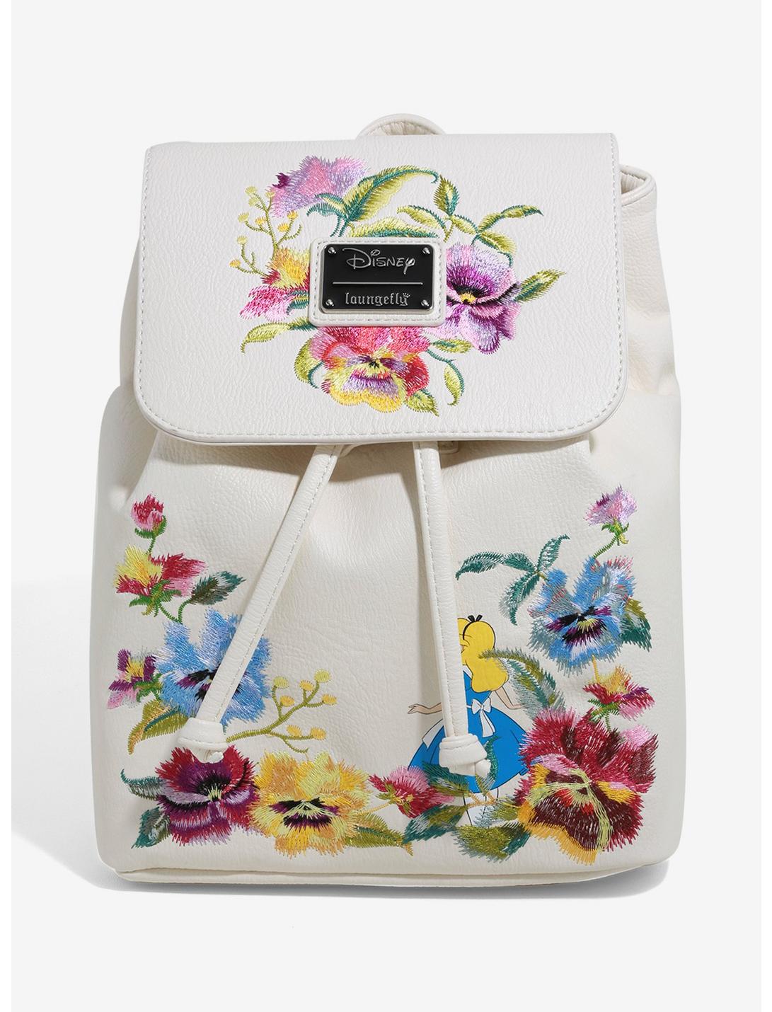 Loungefly Disney Alice in Wonderland Embroidered Floral Mini Backpack - BoxLunch Exclusive, , hi-res