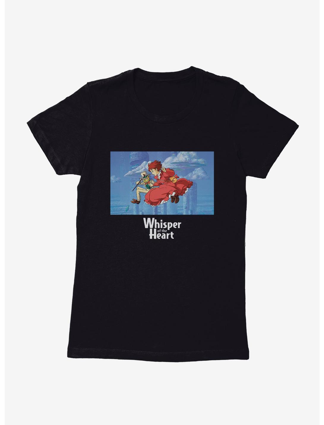 Studio Ghibli Whisper Of The Heart Womens T-Shirt, BLACK, hi-res