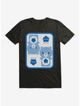 Care Bears Cartoon Grumpy Bear Icon T-Shirt, BLACK, hi-res