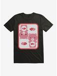 Care Bears Cartoon Love A Lot Icon T-Shirt, BLACK, hi-res