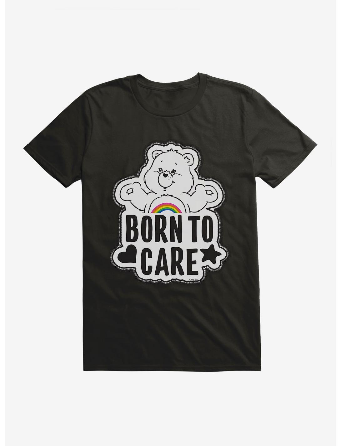 Care Bears Grayscale Cheer Born To Care T-Shirt, BLACK, hi-res