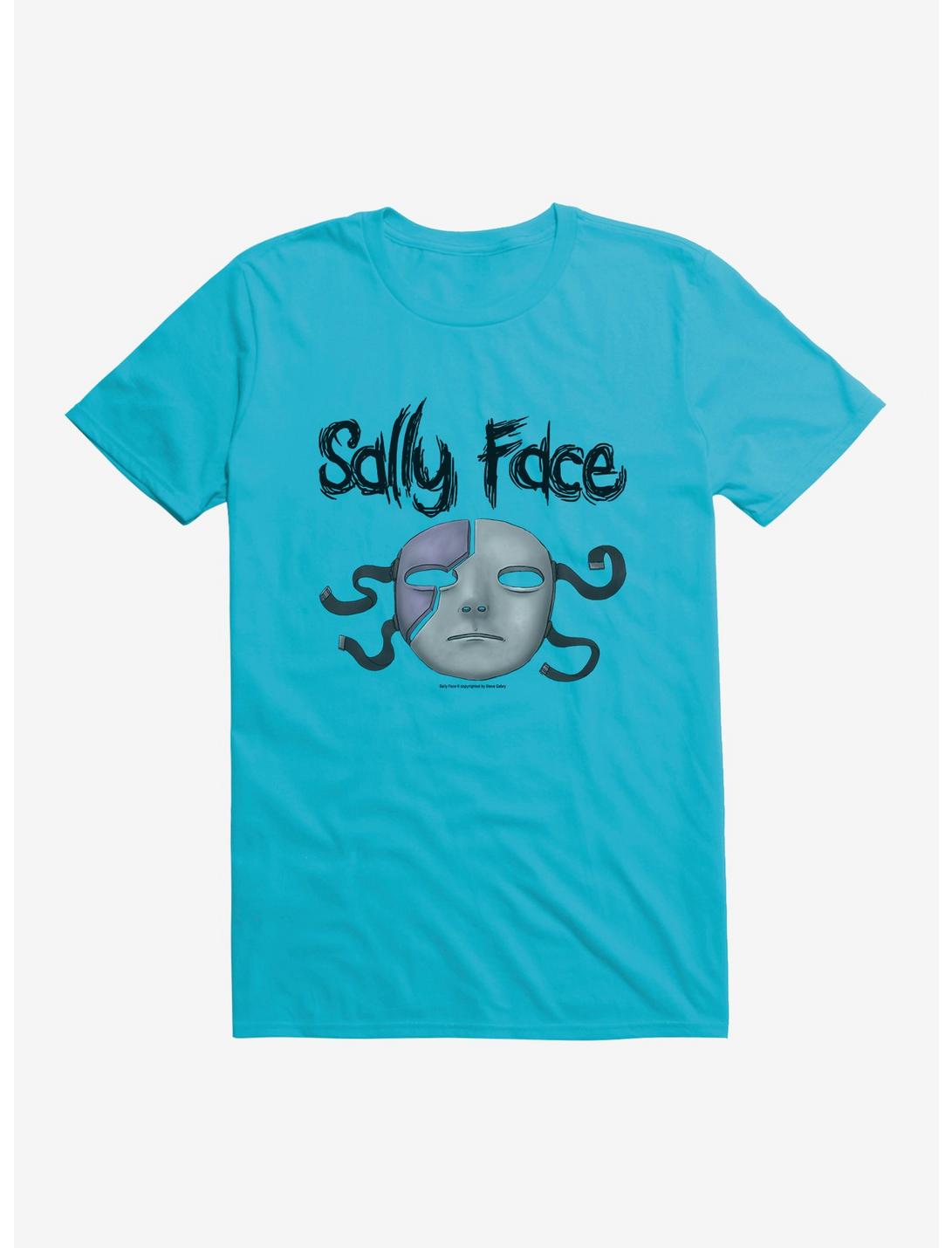 Sally Face Episode Five: The Mask T-Shirt, CARRIBEAN BLUE, hi-res