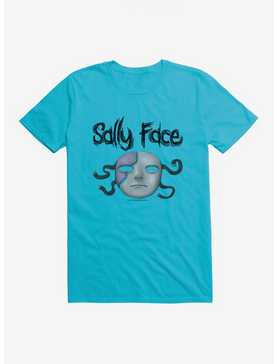 Sally Face Episode Five: The Mask T-Shirt, CARRIBEAN BLUE, hi-res