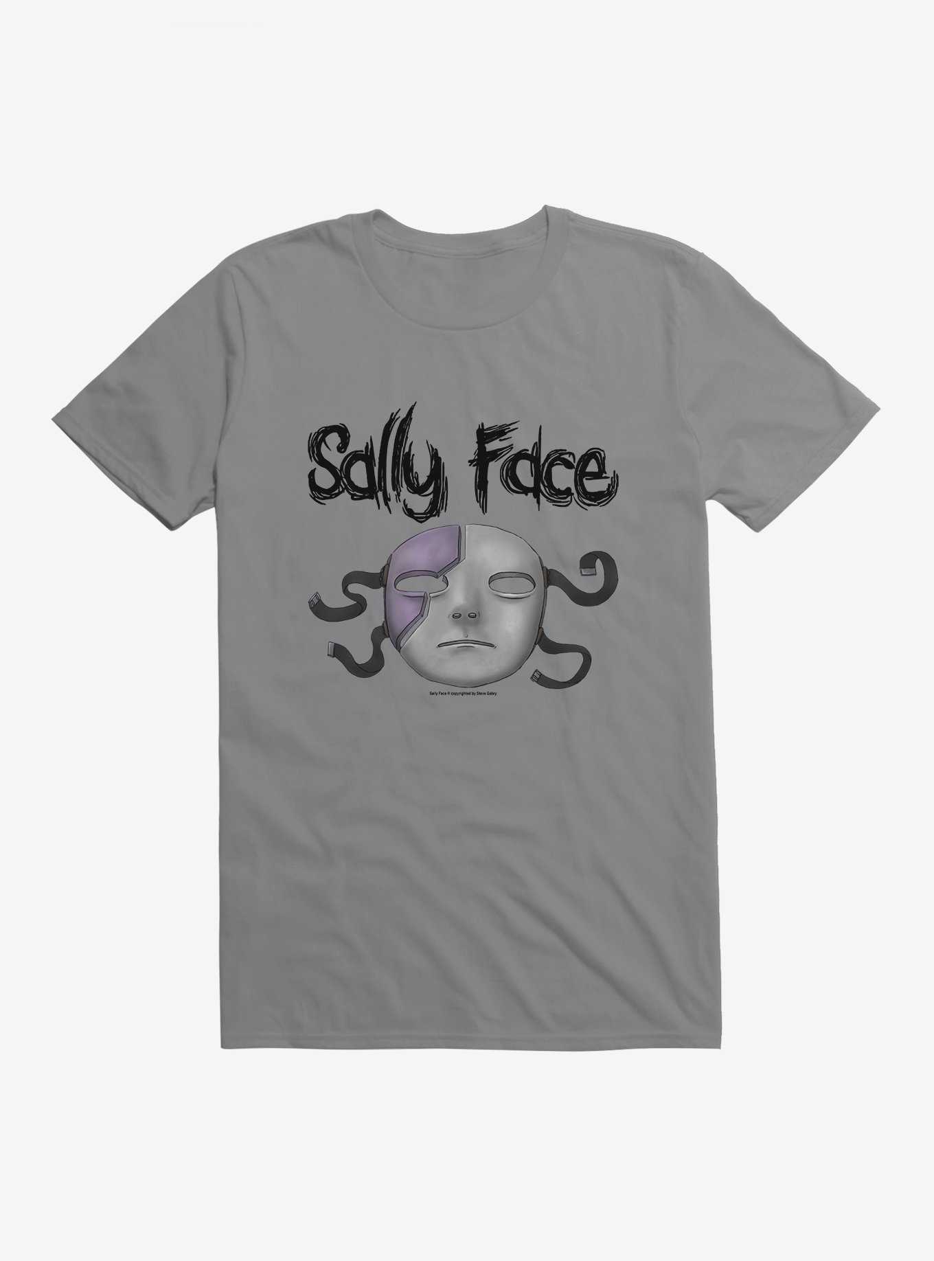 Sally Face Episode Five: The Mask T-Shirt, STORM GREY, hi-res